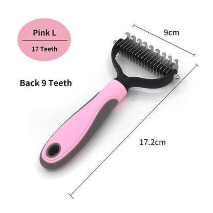 Professional Pet Deshedding Brush and Grooming Comb