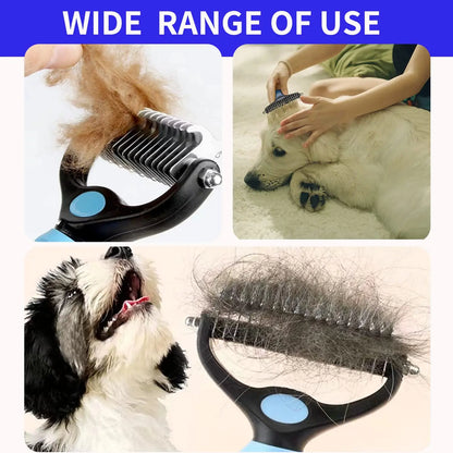 Professional Pet Deshedding Brush and Grooming Comb