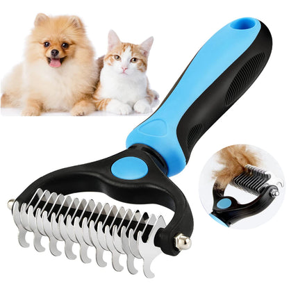 Professional Pet Deshedding Brush and Grooming Comb