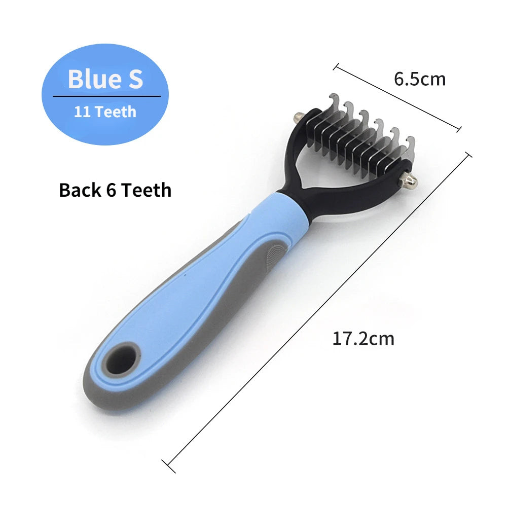 Professional Pet Deshedding Brush and Grooming Comb